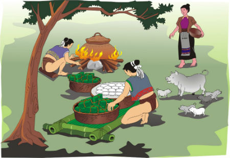 banh chung banh giay